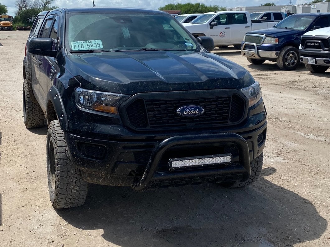 Barricade 3-Inch Bull Bar; Black (19-23 Ranger)