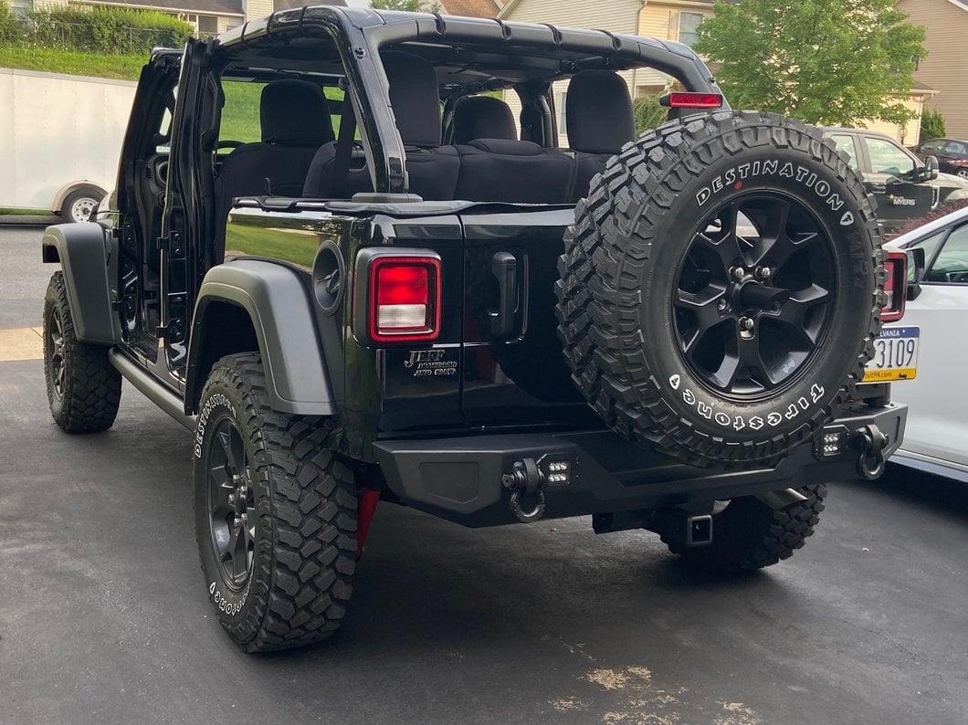 Barricade HD Rear Bumper with Tire Carrier (18-25 Jeep Wrangler JL)
