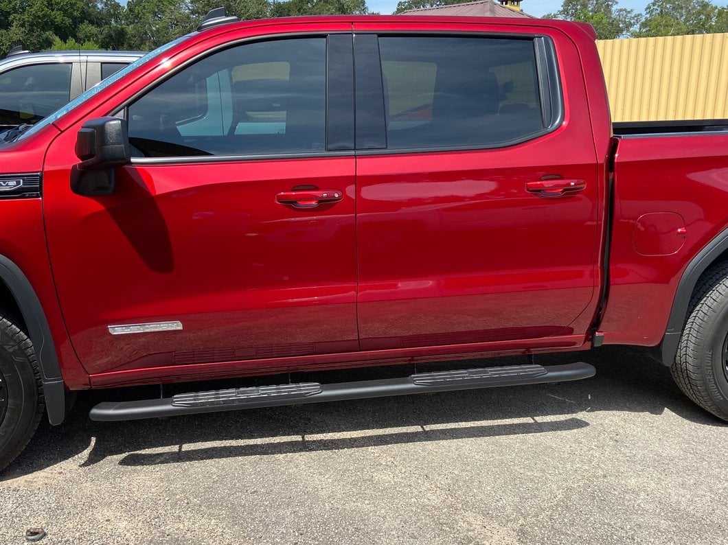 Barricade PNC Side Step Bars; Textured Black (19-25 Sierra 1500 Crew Cab)