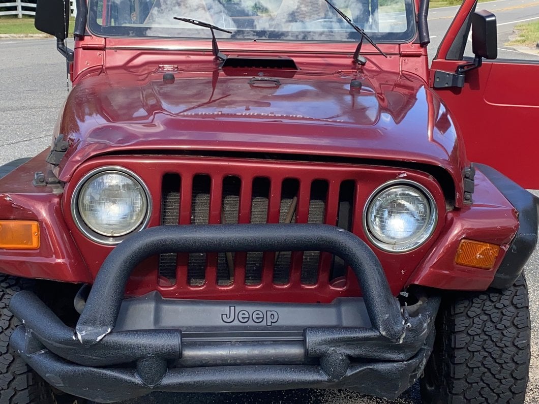 Barricade Tubular Front Bumper with Winch Cutout; Textured Black (87-06 Jeep Wrangler YJ & TJ)