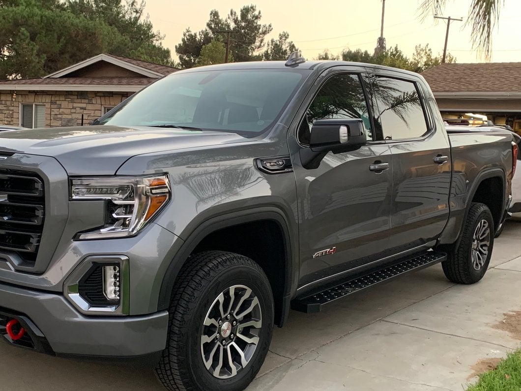 Barricade Rattler Running Boards; Black (19-25 Sierra 1500 Crew Cab)