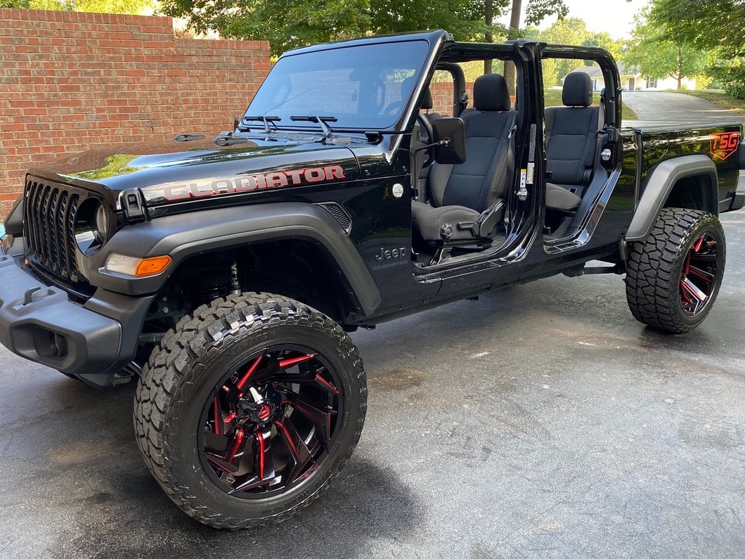Barricade Rectangular Adventure Mirrors; Textured Black (20-25 Jeep Gladiator JT)