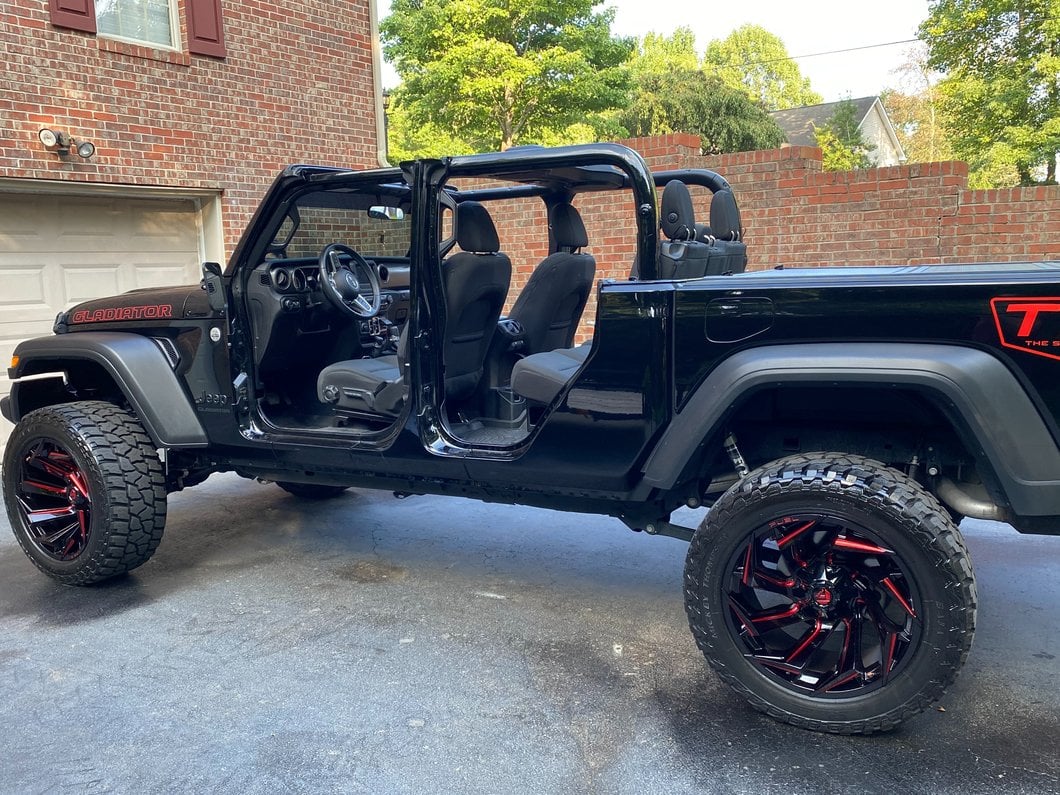 Barricade Rectangular Adventure Mirrors; Textured Black (20-25 Jeep Gladiator JT)