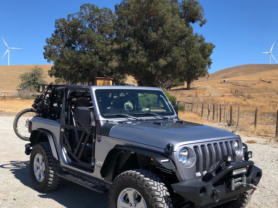 Barricade Tubular Fender Flares with LED DRL and Marker Lights (18-25 Jeep Wrangler JL)