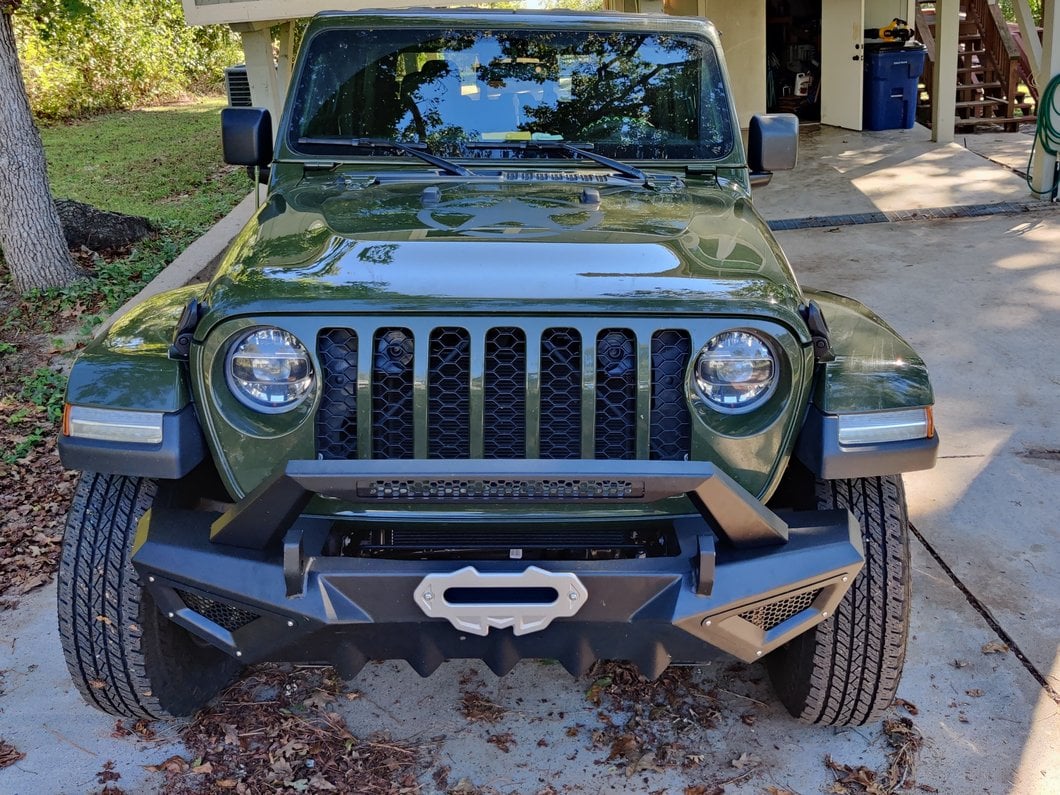 Barricade X-Series Front Bumper; Black Inserts (20-25 Jeep Gladiator JT)