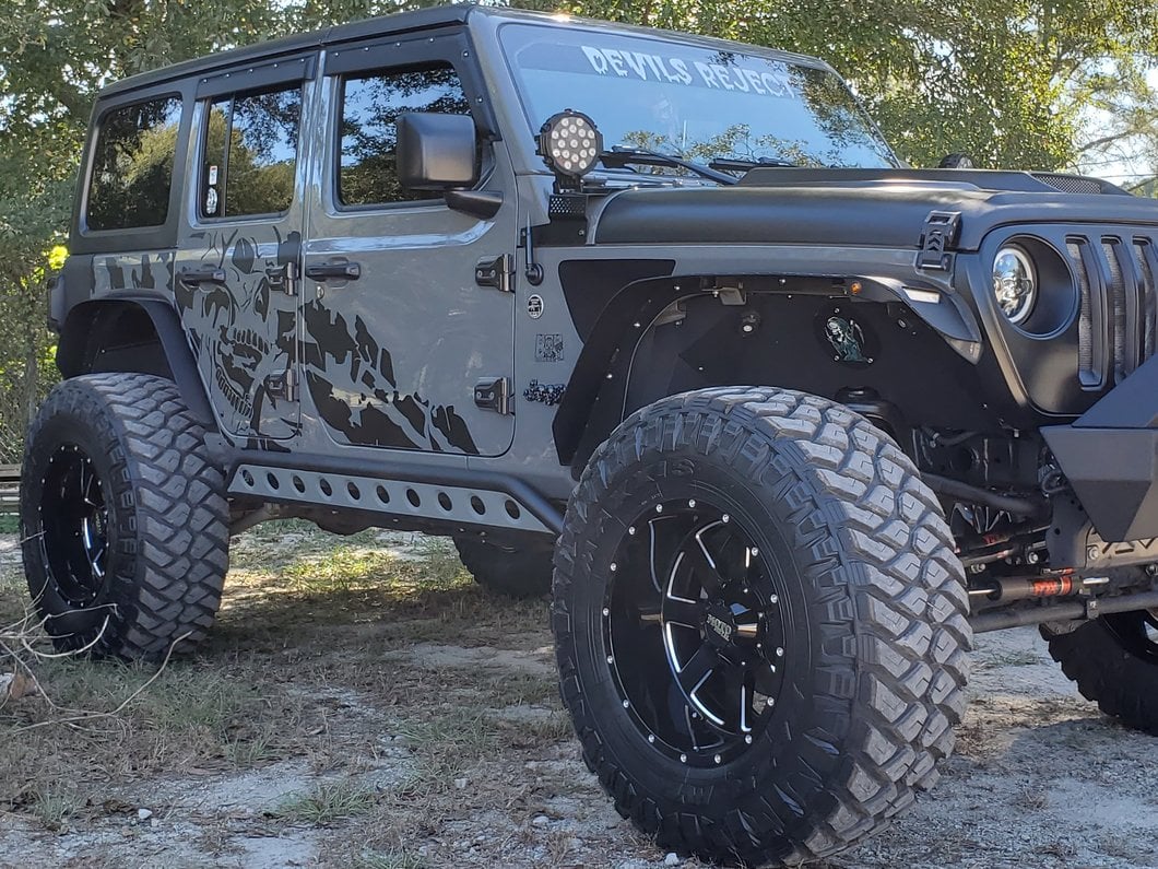 Barricade HD Flat Fender Flares; Rear (18-25 Jeep Wrangler JL)