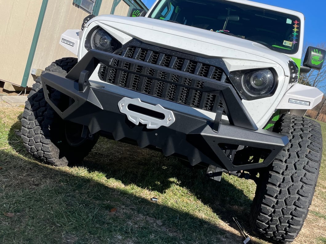 Barricade X-Series Front Bumper; Black Inserts (18-25 Jeep Wrangler JL)