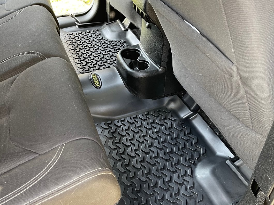Barricade Front, Rear and Cargo Floor Mats; Black (11-18 Jeep Wrangler JK 4-Door)