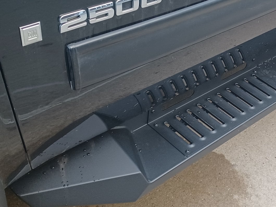 Barricade Steel Running Boards; Black (07-19 Silverado 2500 HD Crew Cab)