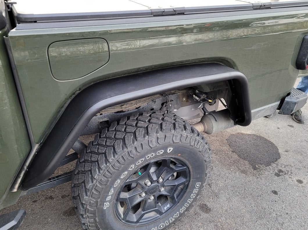 Barricade Tubular Fender Flares; Rear (20-25 Jeep Gladiator JT)