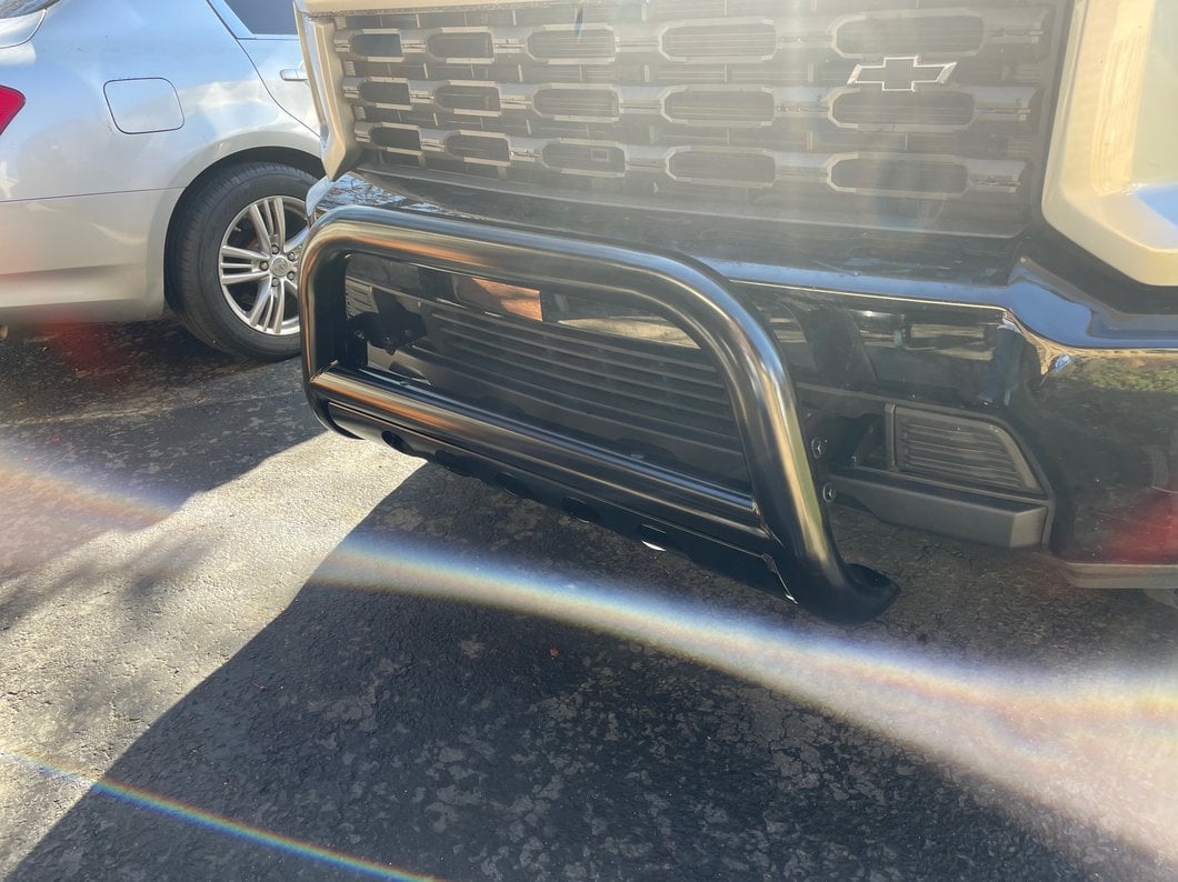Barricade 3-Inch Bull Bar; Black (20-25 Silverado 2500 HD)