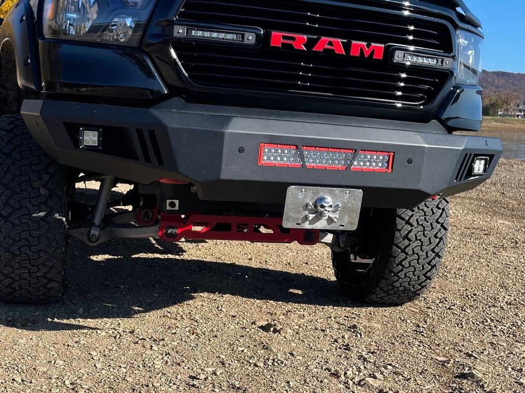 Barricade Extreme HD Front Bumper with LED Fog Lights (19-24 RAM 1500, Excluding Rebel & TRX)