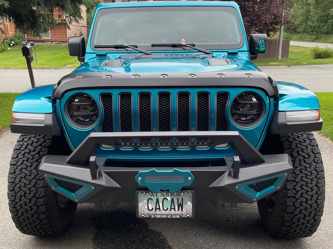 Barricade X-Series Front Bumper; Black Inserts (18-25 Jeep Wrangler JL)