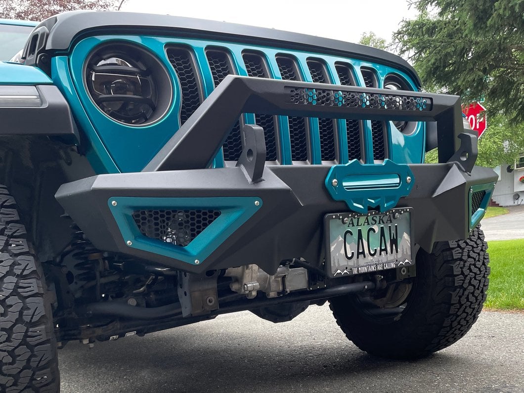 Barricade X-Series Front Bumper; Black Inserts (18-25 Jeep Wrangler JL)