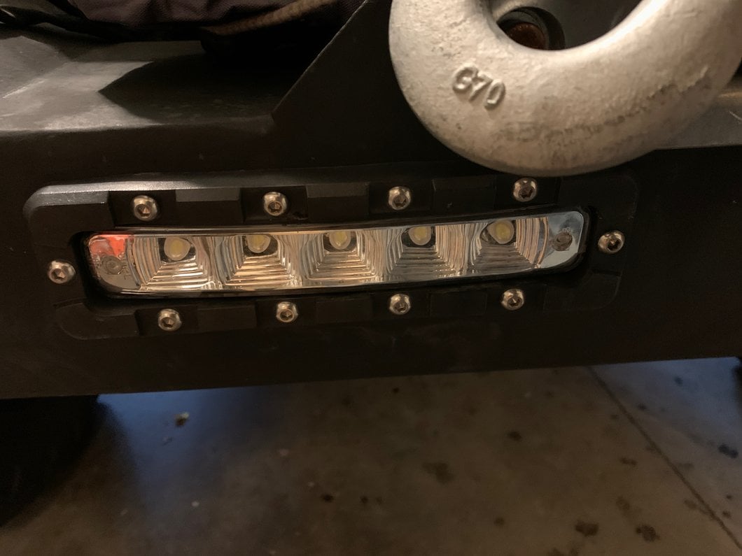 Barricade Single Replacement LED Light for Barricade Trail Force HD Bumper Only; Rectangle Light