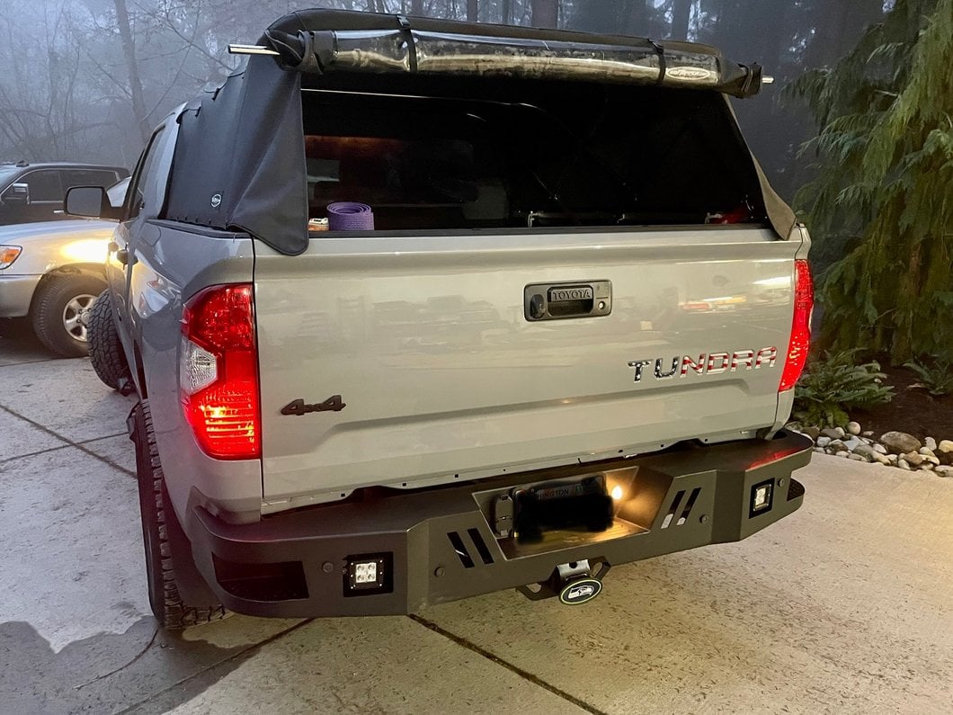 Barricade HD Rear Bumper with LED Fog Lights (14-21 Tundra)