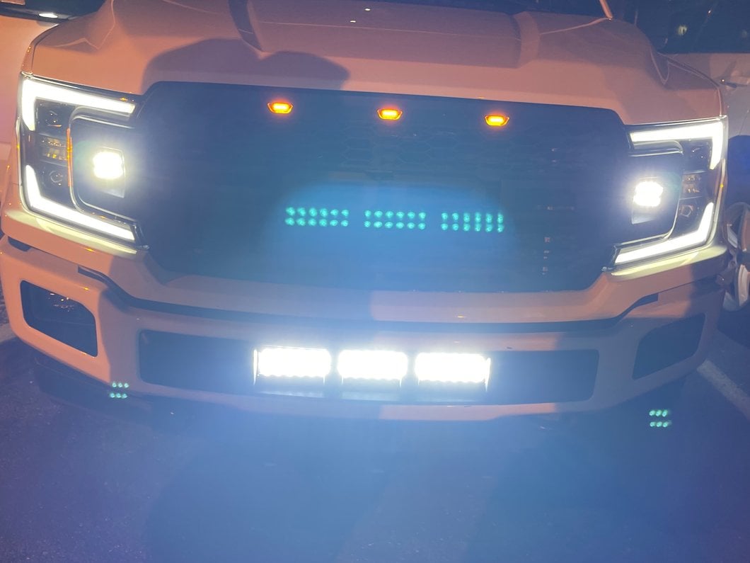 Barricade 20-Inch Dual Row LED Light Bar for Barricade Pre-Runner Front Bumpers Only (Universal; Some Adaptation May Be Required)