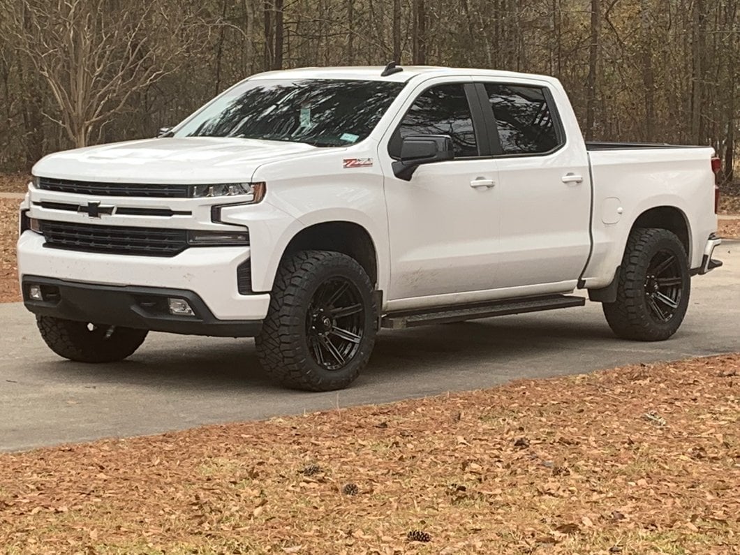 Barricade Rattler Running Boards; Black (19-25 Silverado 1500 Crew Cab)