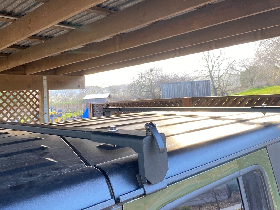 Barricade Two Bar Removable Roof Rack For Factory Hardtop Only (18-25 Jeep Wrangler JL 4-Door)