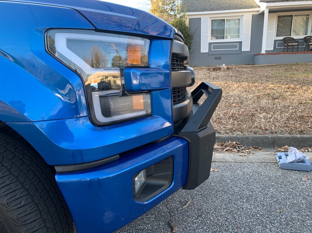 Barricade Stubby HD Front Bumper with Over-Rider Hoop (15-17 F-150, Excluding Raptor)