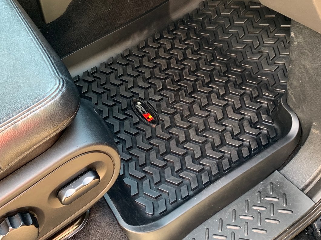 Barricade Front Floor Mats; Black (04-08 F-150)