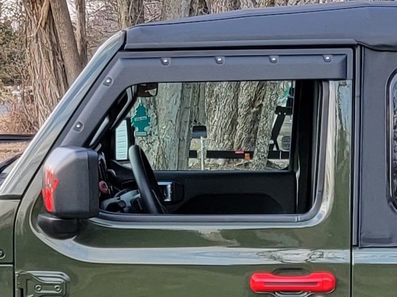 Barricade Tough Guard FormFit Window Visors (18-25 Jeep Wrangler JL 2-Door)