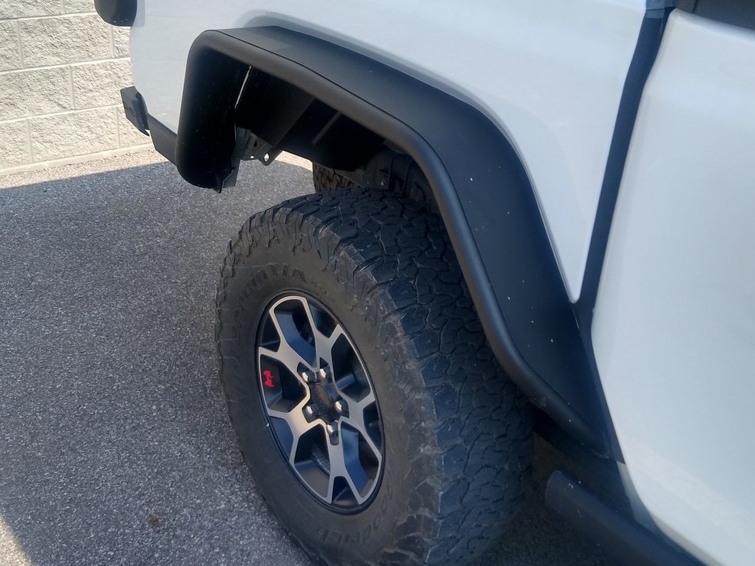 Barricade Tubular Fender Flares; Rear (20-25 Jeep Gladiator JT)