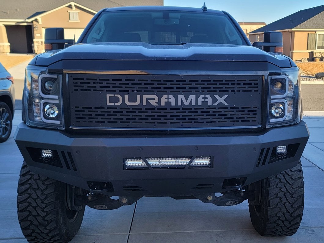 Barricade HD Front Bumper; Textured Black (15-19 Silverado 2500 HD)