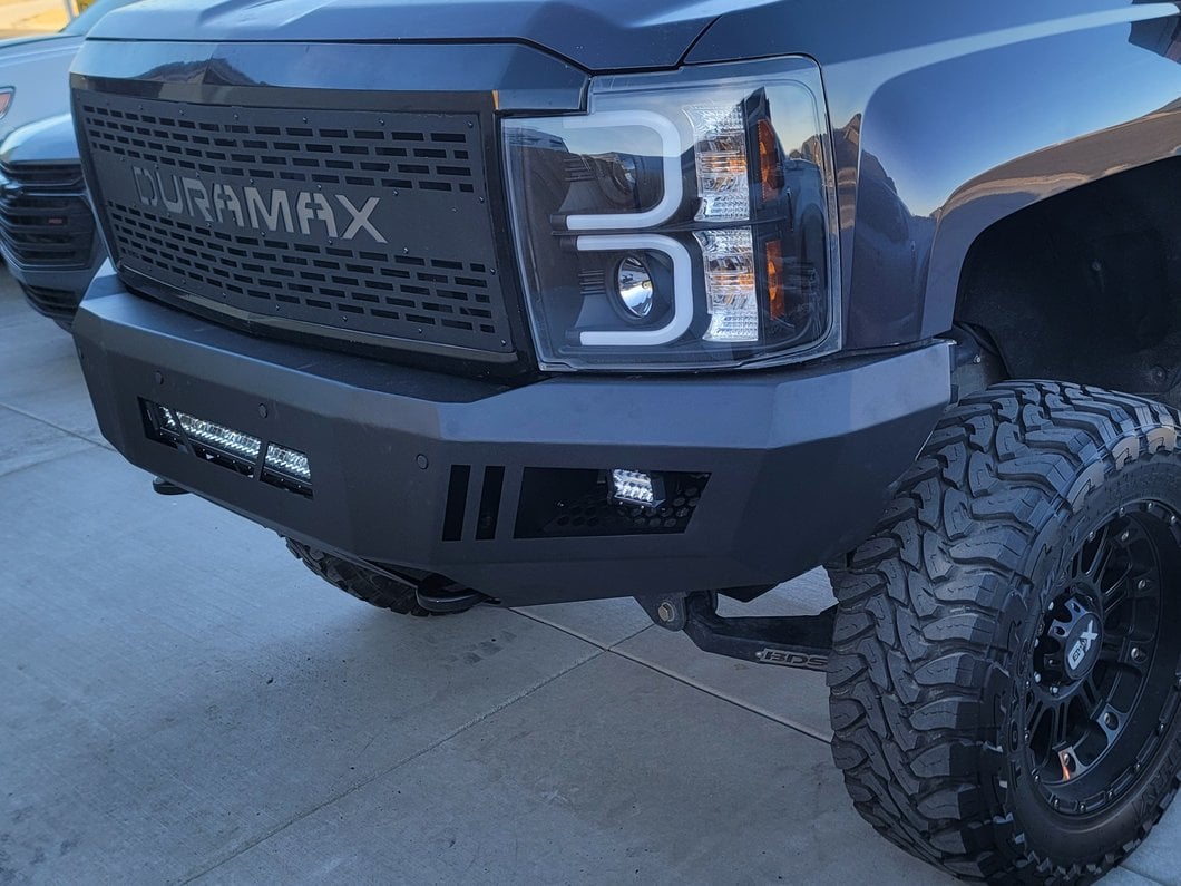 Barricade HD Front Bumper; Textured Black (15-19 Silverado 2500 HD)
