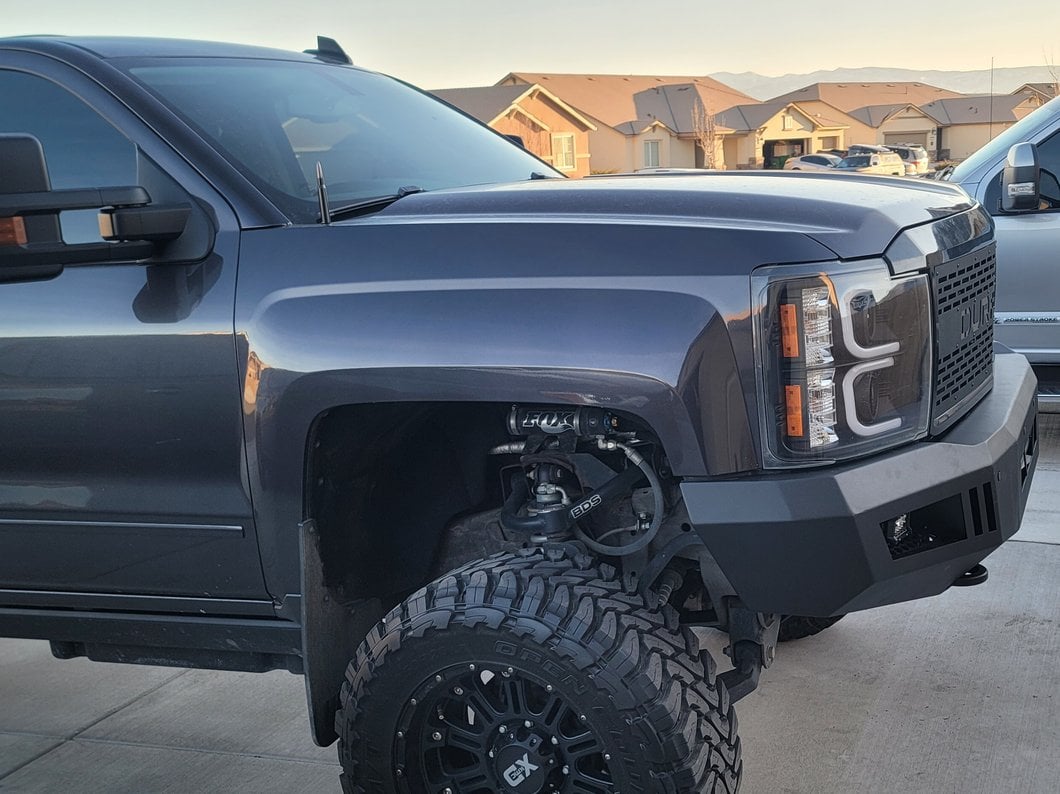Barricade HD Front Bumper; Textured Black (15-19 Silverado 2500 HD)
