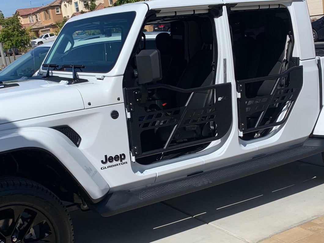 Barricade Tubular Safari Doors with Mirrors (20-25 Jeep Gladiator JT)