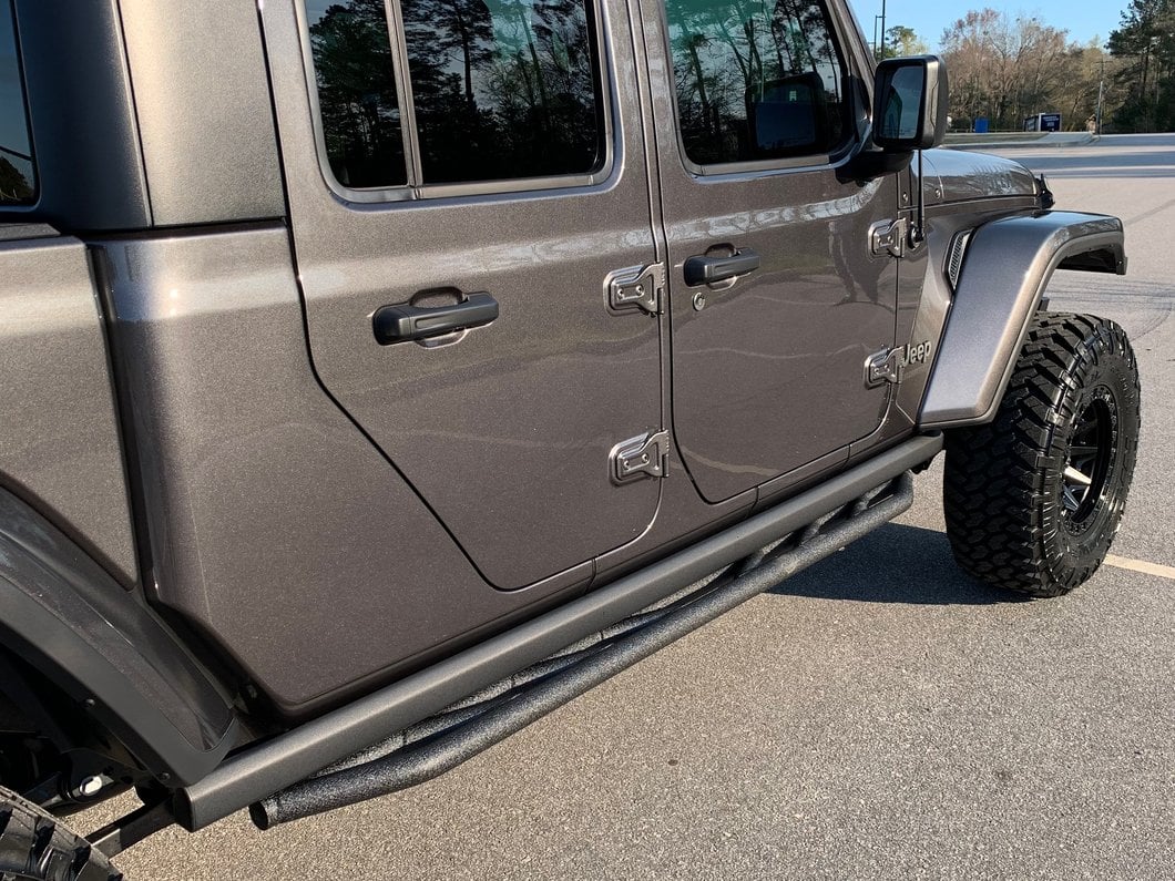 Barricade Rock Sliders; Textured Black (20-25 Jeep Gladiator JT)