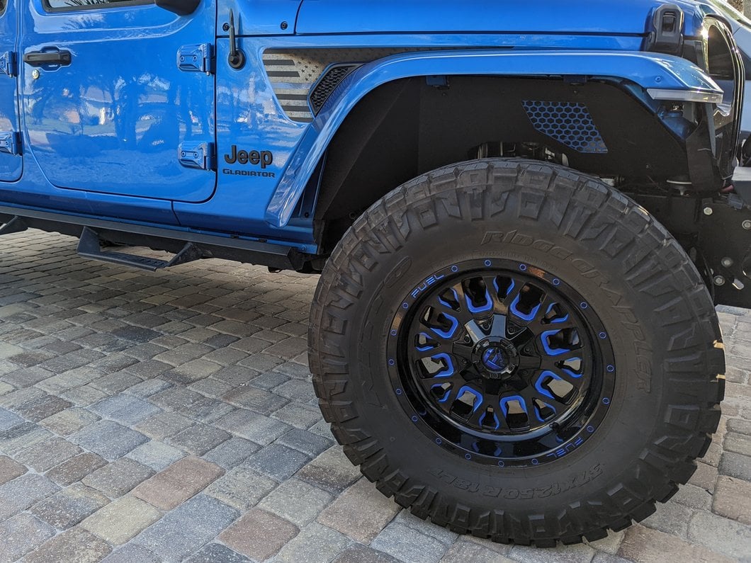 Barricade Aluminum Inner Fender Liners; Front (20-25 Jeep Gladiator JT)