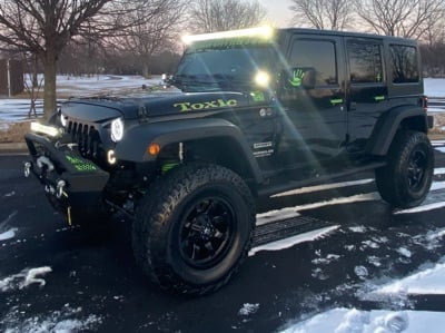 Barricade Battalion Stubby Front Bumper (07-18 Jeep Wrangler JK)