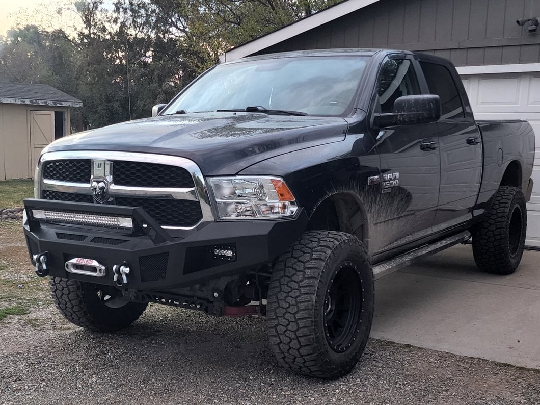 Barricade HD Winch Front Bumper with LED Lighting (13-18 RAM 1500, Excluding Rebel)