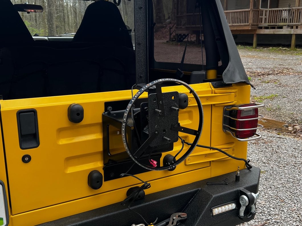 Barricade Spare Tire Extension Bracket (97-18 Jeep Wrangler TJ & JK)