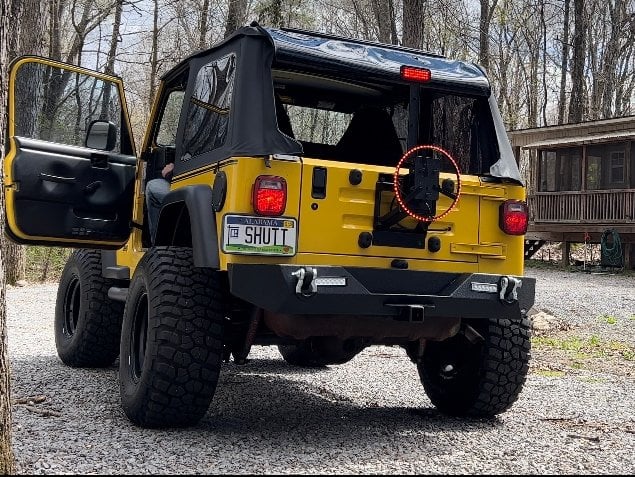 Barricade Spare Tire Extension Bracket (97-18 Jeep Wrangler TJ & JK)
