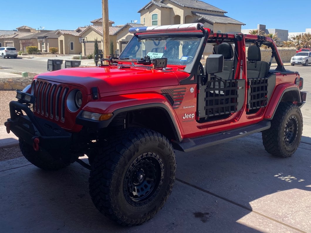 Barricade Tubular Matrix Doors with Mirrors (18-25 Jeep Wrangler JL 4-Door)