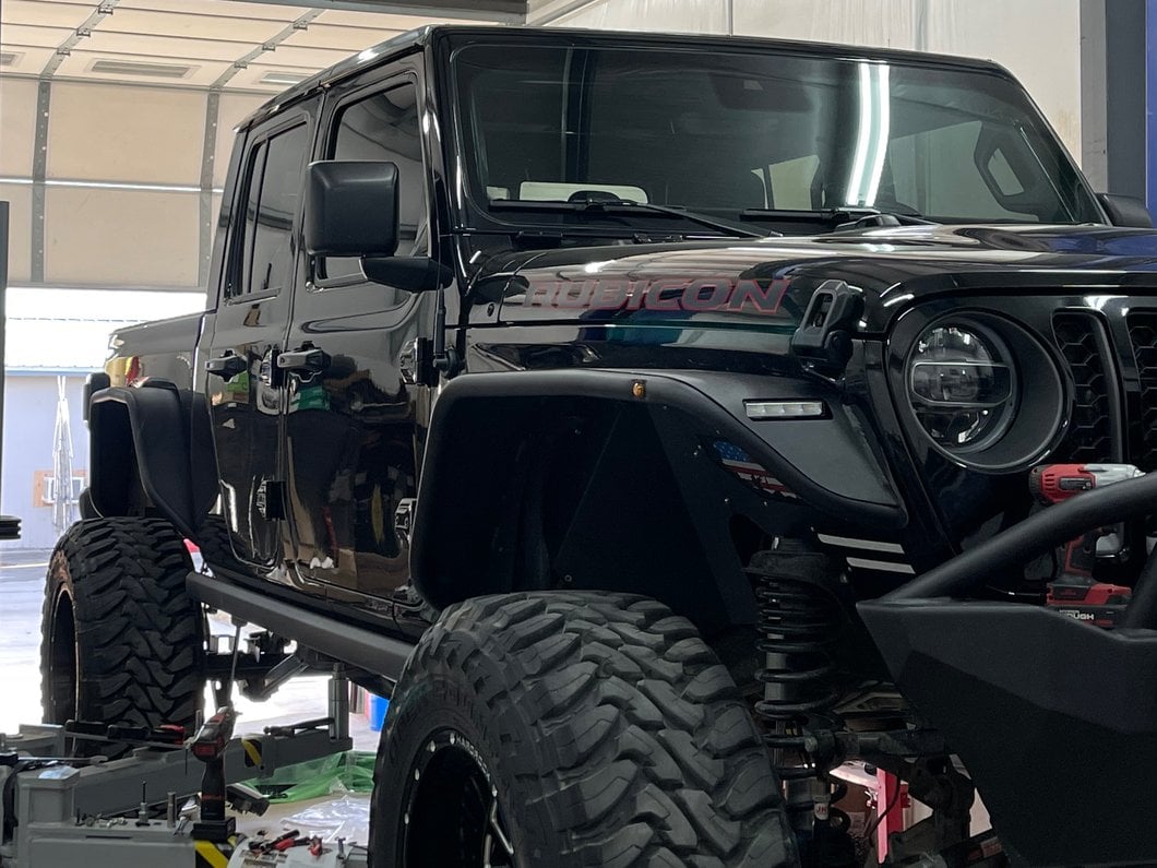 Barricade Tubular Fender Flares; Rear (20-25 Jeep Gladiator JT)