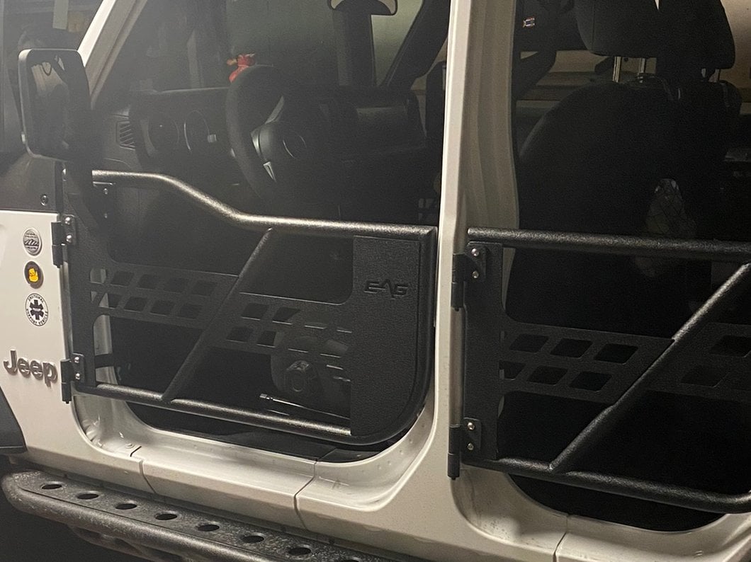 Barricade Tubular Safari Doors with Mirrors (18-25 Jeep Wrangler JL 4-Door)