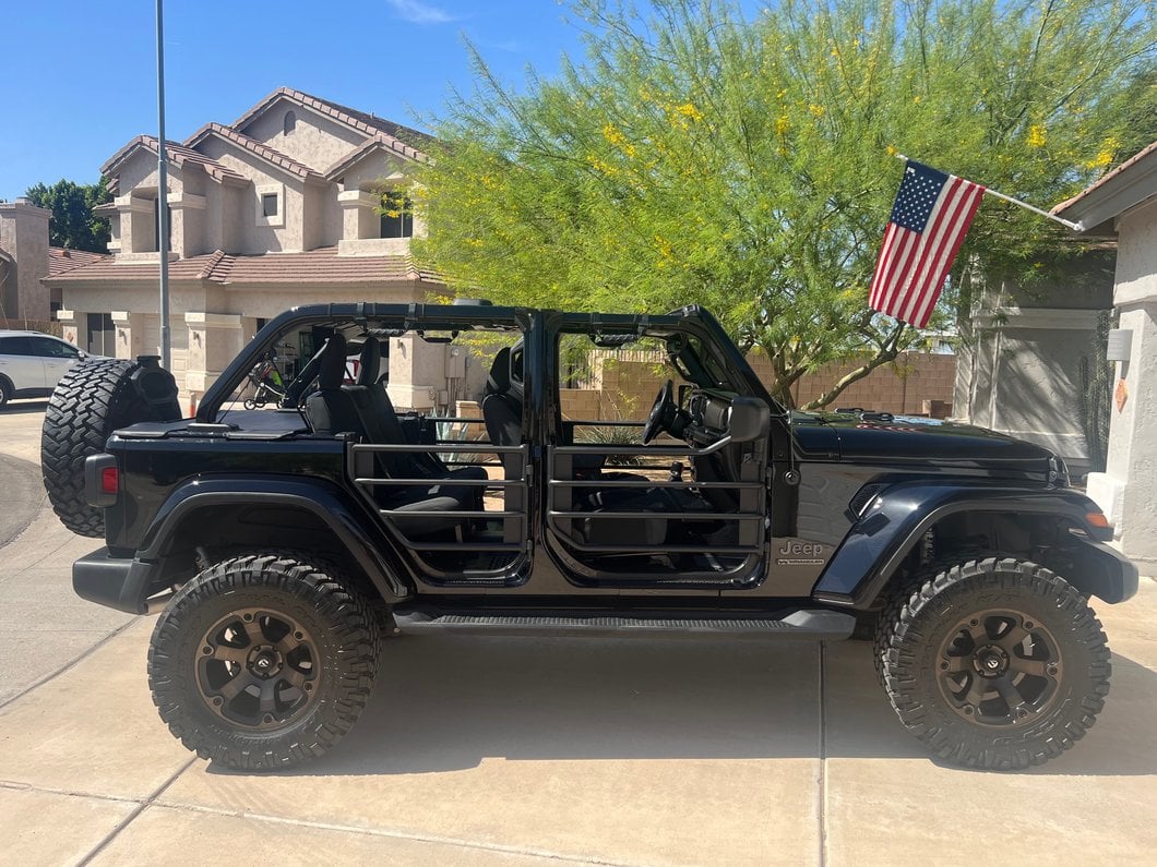 Barricade Tubular Adventure Doors; Front (18-25 Jeep Wrangler JL)
