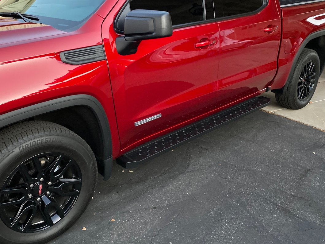 Barricade Rattler Running Boards; Black (19-25 Sierra 1500 Crew Cab)