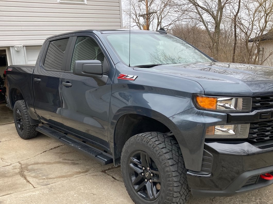 Barricade S6 Running Boards; Black (19-25 Silverado 1500 Crew Cab)