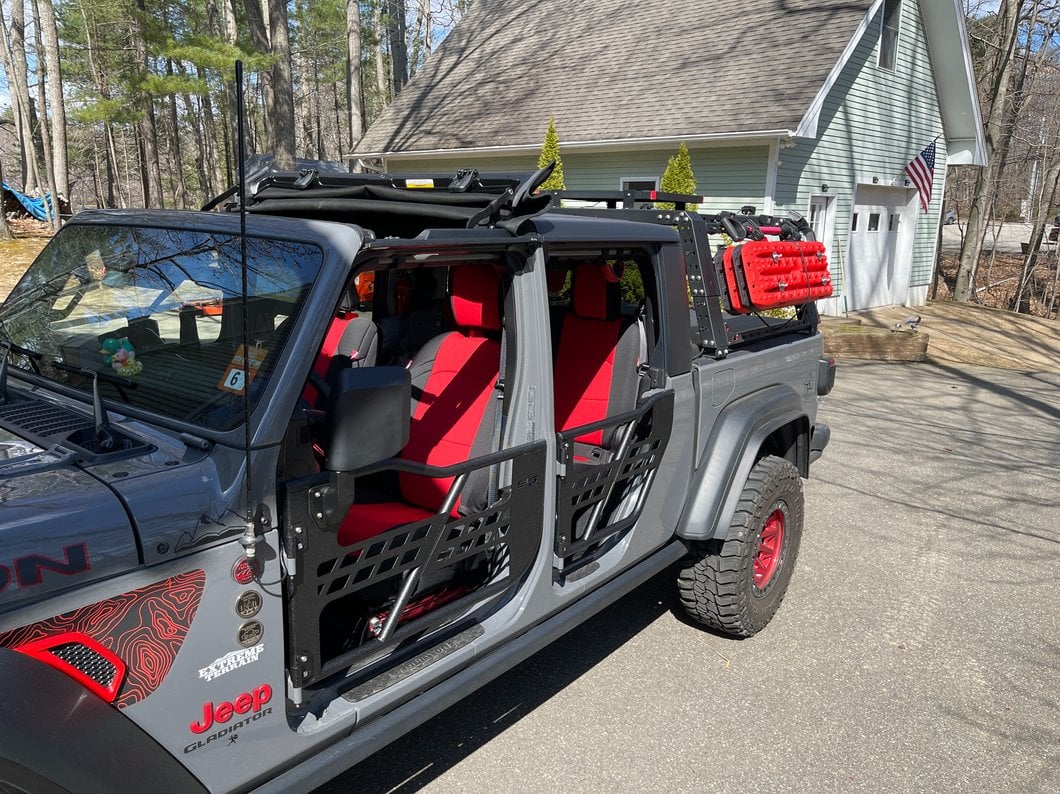 Barricade Tubular Safari Doors with Mirrors (20-25 Jeep Gladiator JT)