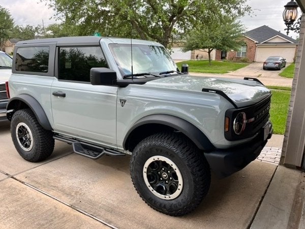 Barricade NB1 Running Boards; Textured Black (21-25 Bronco 2-Door)