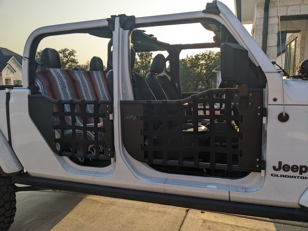Barricade Tubular Matrix Doors with Mirrors (20-25 Jeep Gladiator JT)