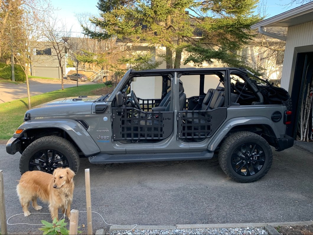 Barricade Tubular Matrix Doors with Mirrors (18-25 Jeep Wrangler JL 4-Door)