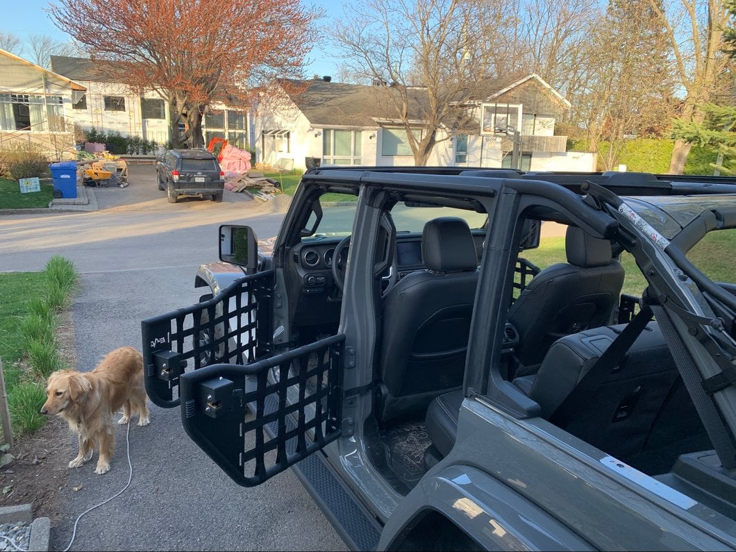 Barricade Tubular Matrix Doors with Mirrors (18-25 Jeep Wrangler JL 4-Door)