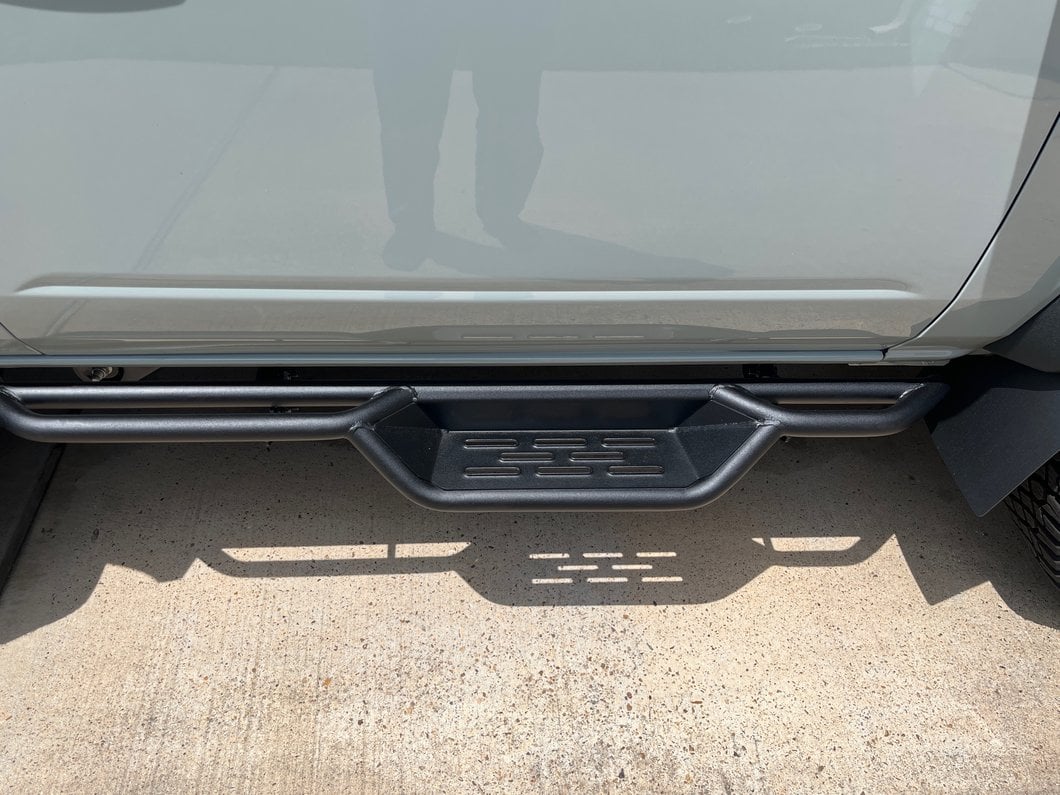 Barricade NB1 Running Boards; Textured Black (21-25 Bronco 2-Door)