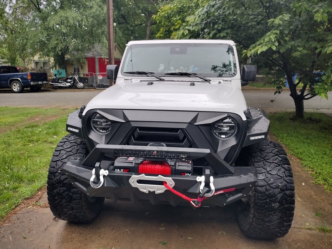 Barricade X-Series Front Fender Flares with LED DRL and Marker Lights; Black Inserts (20-25 Jeep Gladiator JT)